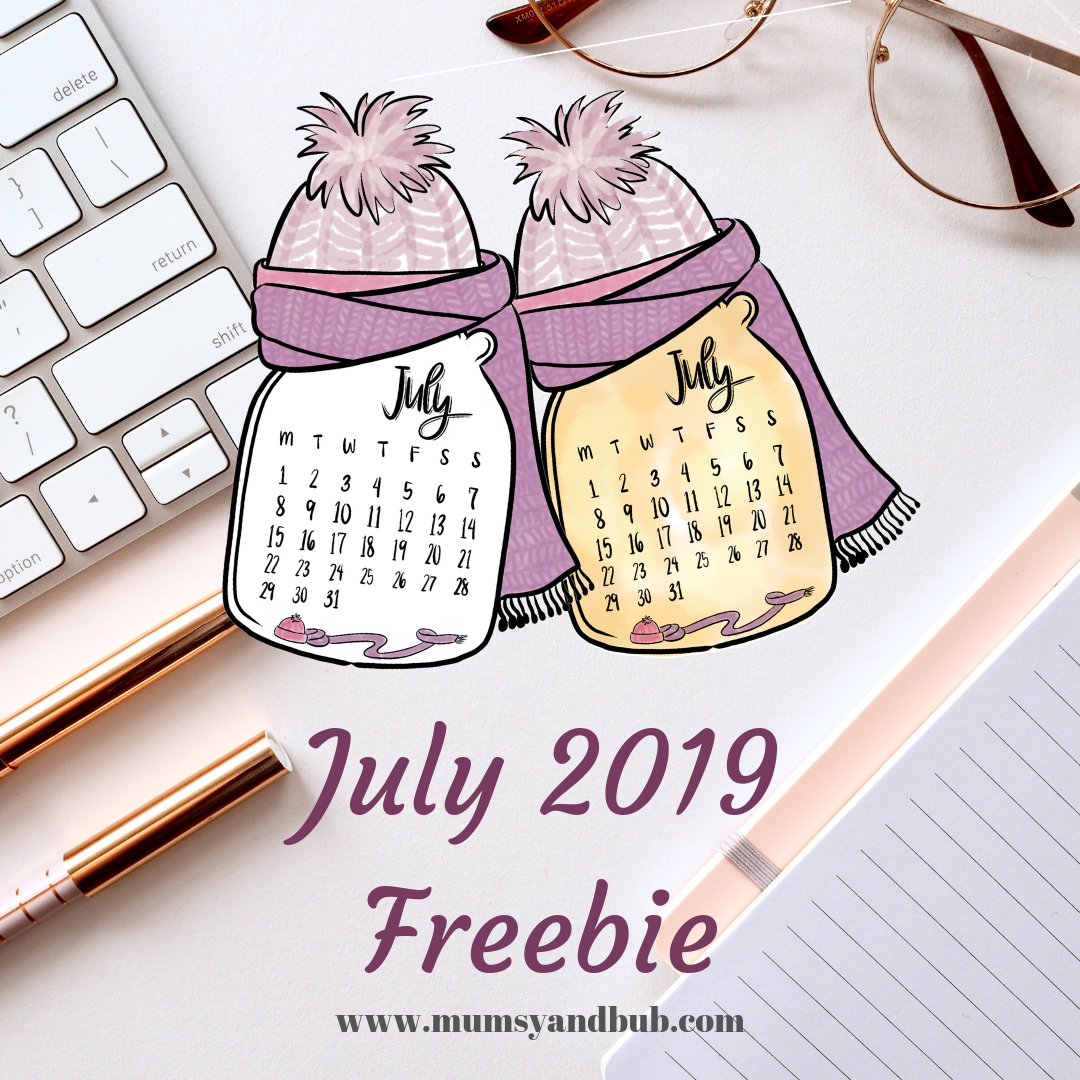 July 2019 Freebie Calendar