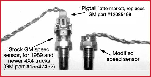 GM speed sensor, pigtail, Stealth Conversions