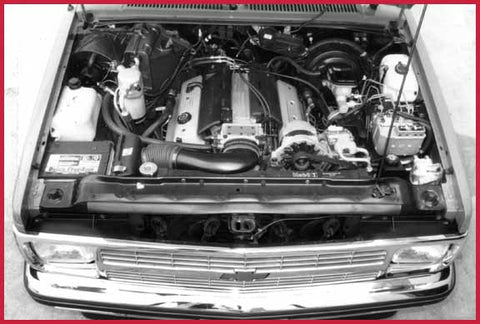 V8 swap done by GM wizard Scott Leon with nearly all GM parts, Stealth Conversions