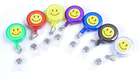 Porte badge rétractables couleurs avec smileys