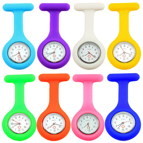 montre silicone pour blouse infirmières - 8 coloris