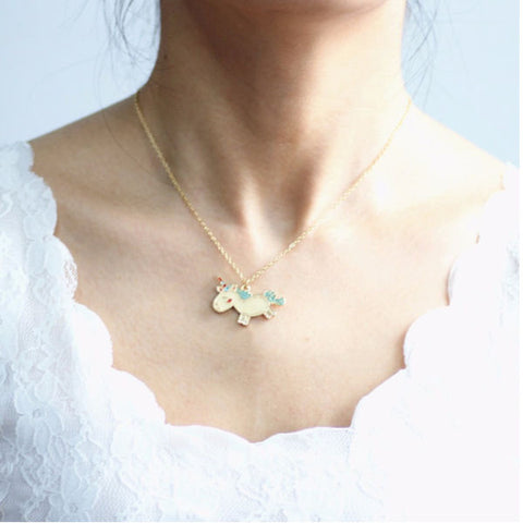 collier pendentif de licorne pour femme