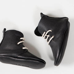 amyandivor.com high tops lace up baby boots in black