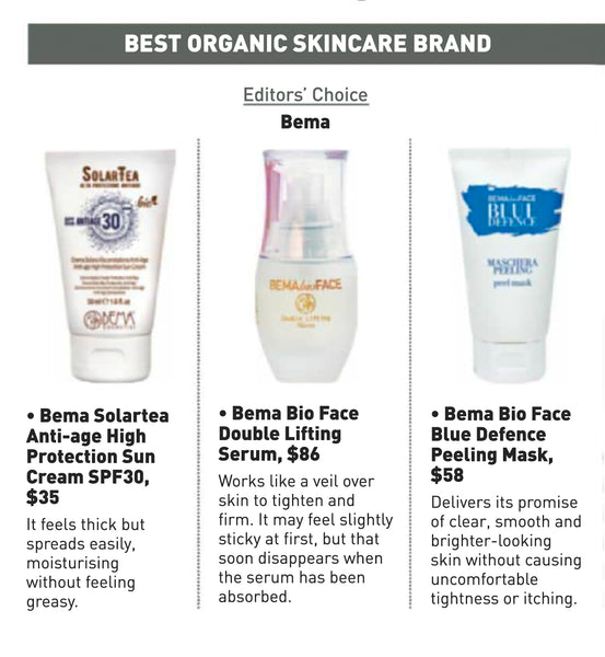 Her World Best Organic Skincare Brand