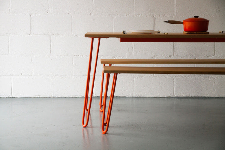 hairpin table and bench