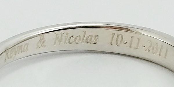 engraved wedding ring