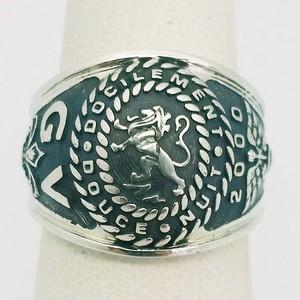 Lion signet ring for men