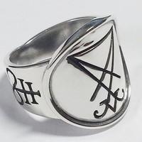 wiccan silver ring for men