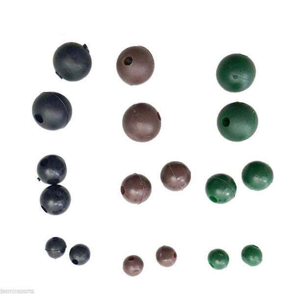 Fishing Beads Kit Round Soft Rubber Beads Beans Float Egg Lures Bait Carp Rig 