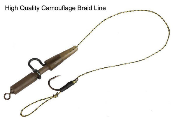 Details about   HN PW_ 8Pcs 20cm Carp Fishing Hair Rigs Braided Thread Line Tackle Tool wit IC