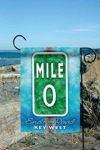 Mile Marker Zero Garden Flag Feature Image