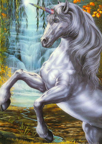 Unicorn of the Willow Flag Image