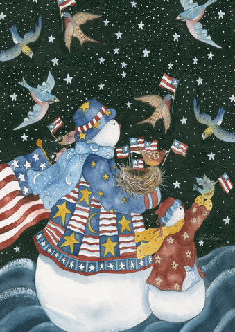 American Snowman Flag Image