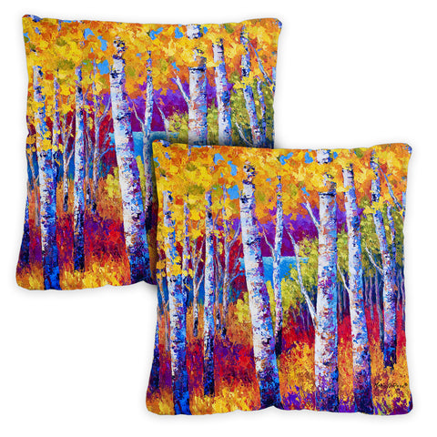 Blissful Birches Pillow Case Image