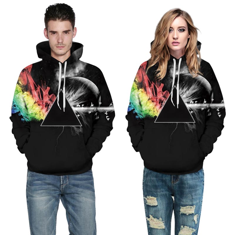 illuminati rainbow refraction hoodie