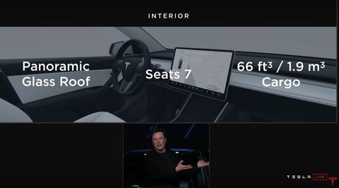 Model Y Interior (Source: Tesla.com)