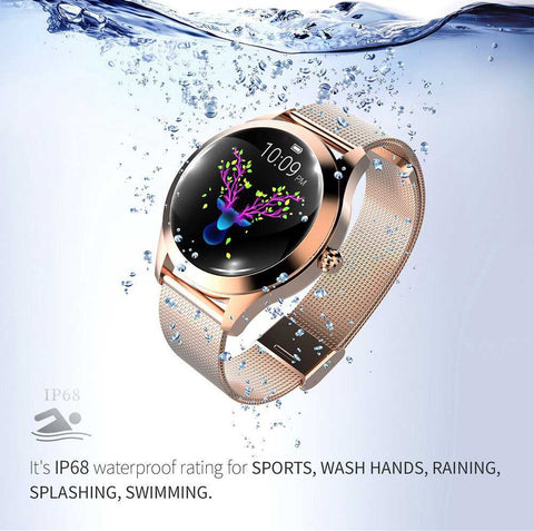 RoseGold Smartwatch For Women pepmyphone.com