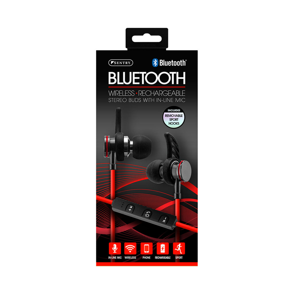 sentry bluetooth wireless sport hook earbuds