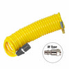 16 foot yellow coil hose type m air fitting
