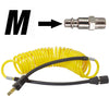 16 foot yellow air hose / type m air fitting