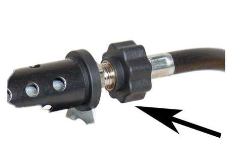 black hose connected to MF-1035 air compressor