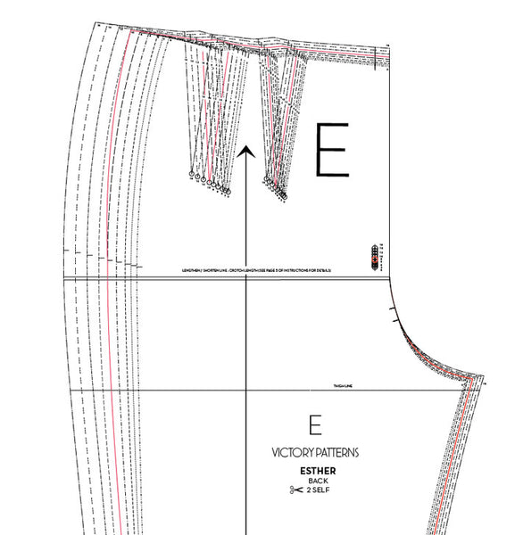 Esther pants- grading between sizes - Victory Patterns blog