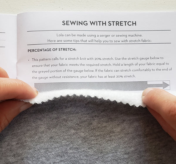 percentage of stretch in fabric