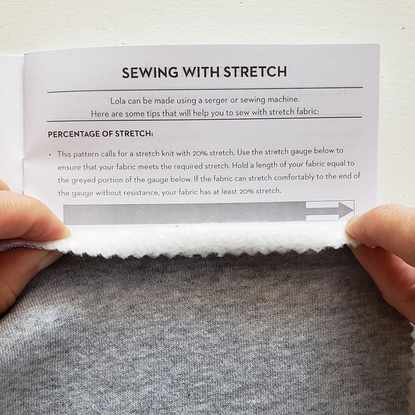 Percentage of stretch in fabric