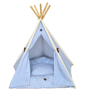 Blue Heaven Dog Teepee Dog Tent