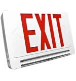 Remote Capable Combination Exit Sign With Led Light Bar- Ul Listed 