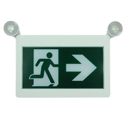 RUNNING MAN EXIT SIGN for fitting to a downlight 225x140mm sign bezel included 