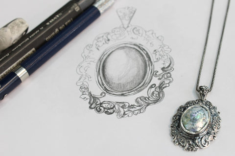sketch of jewelry