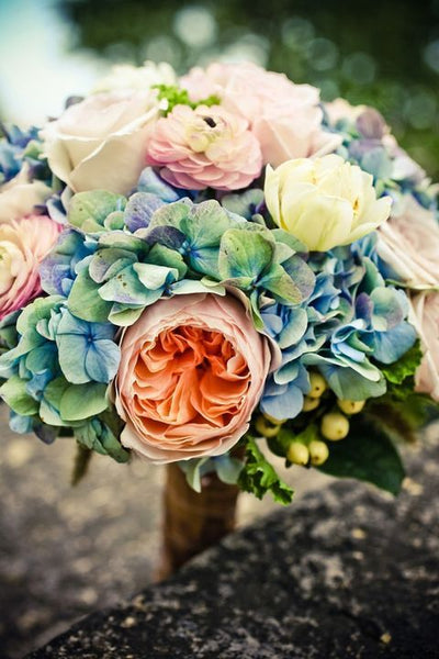 watercolor wedding bouquet