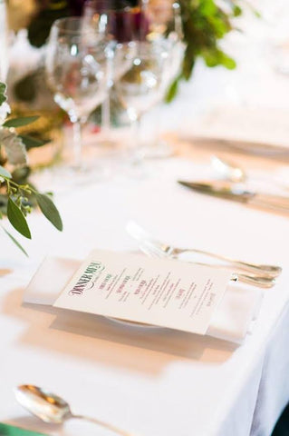 enchanting wedding menu
