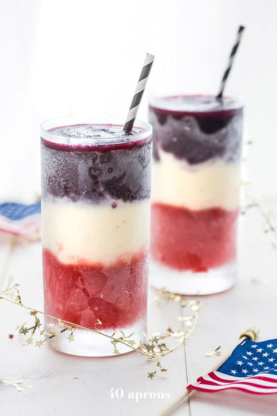 4th of July wedding cocktail smoothie
