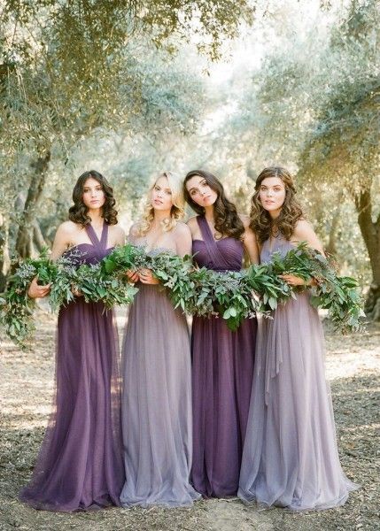 ultra violet wedding bridesmaid dresses