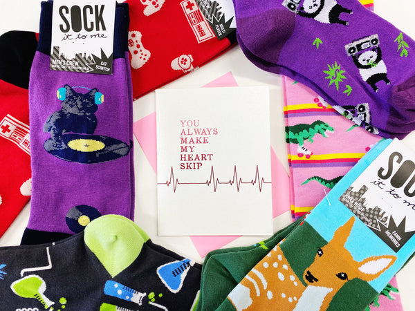 silly sock valentines day gift couples