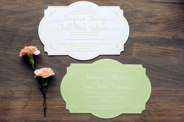 bilingual wedding invitations