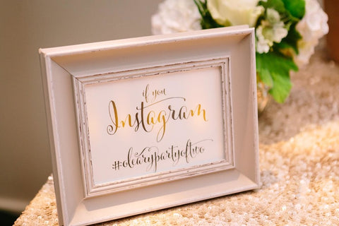 Instagram Wedding Sign