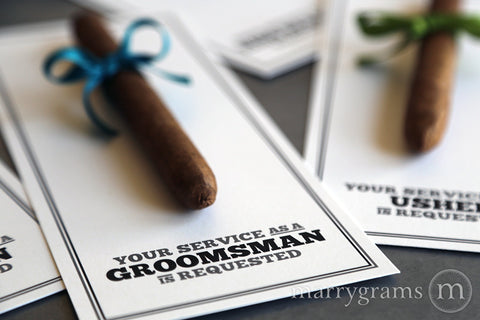 Groomsmen Cigar Cards