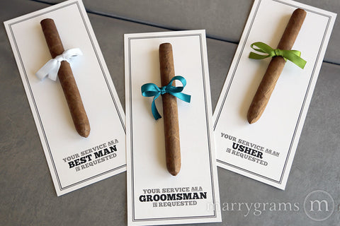 Groomsmen Cigar Cards