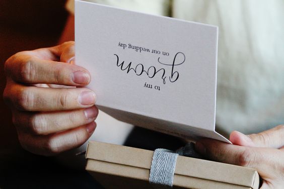 groom wedding day card