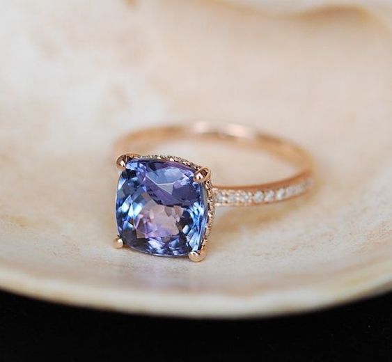 ultra violet engagement rings