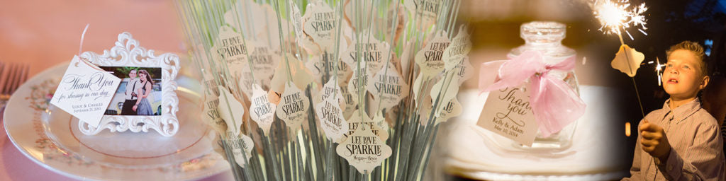 wedding favor tags marrygrams 101 sparkler