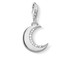 Sparkling Crescent Moon Charm