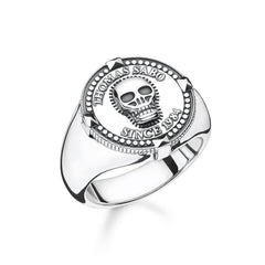 Men's Skull Signet Ring