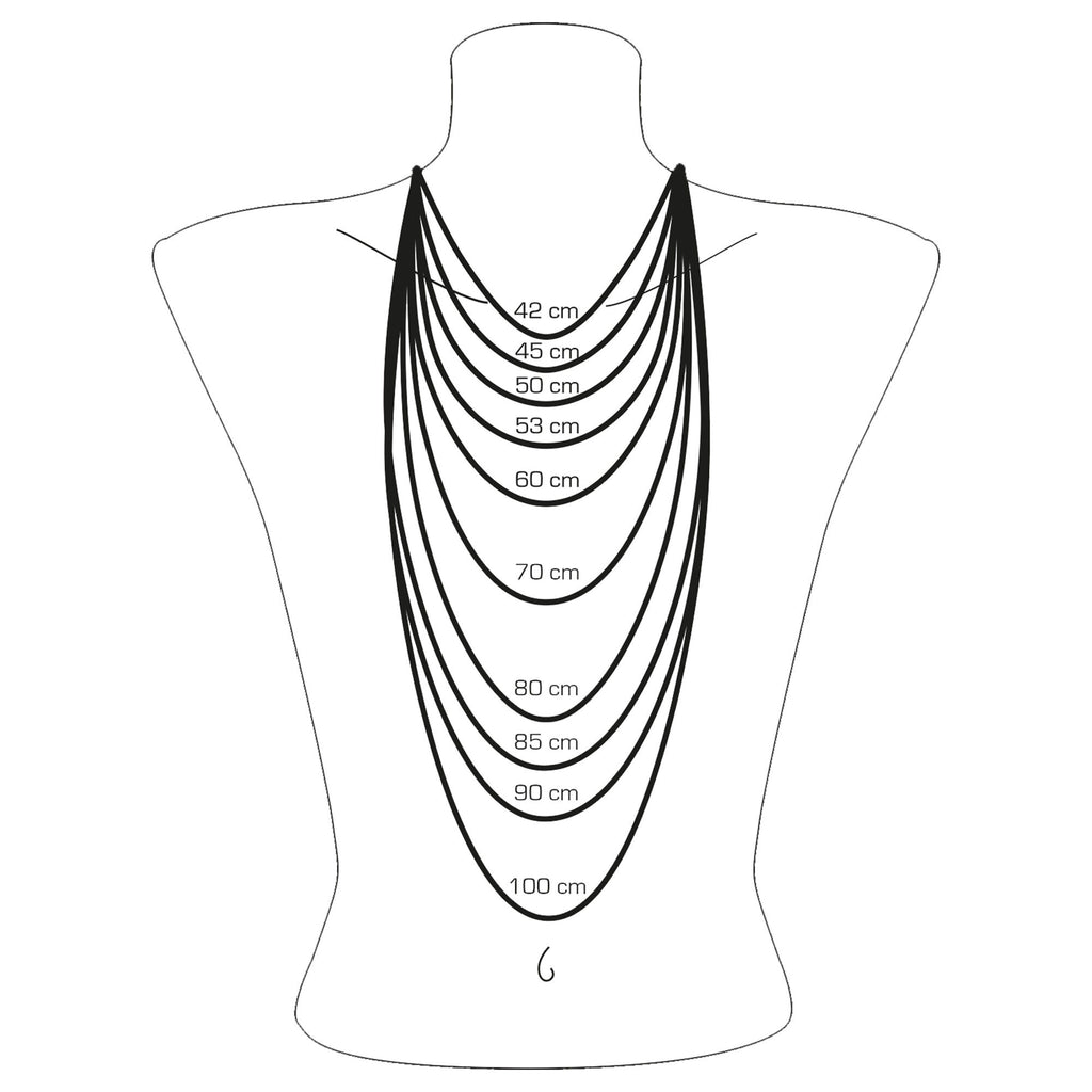 necklace length diagram