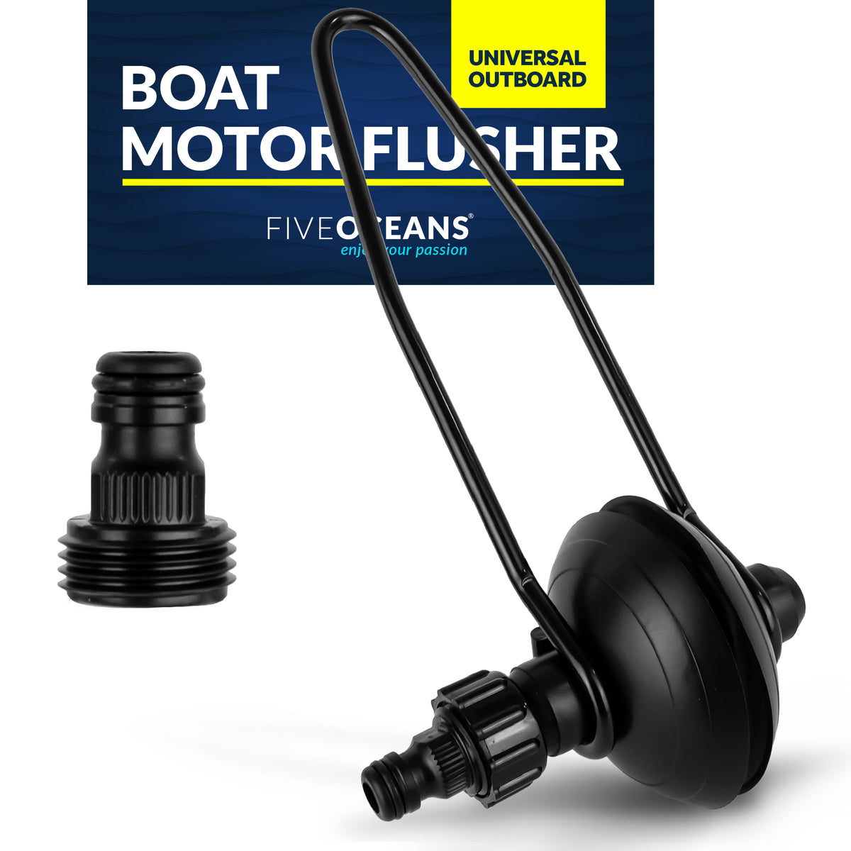 Aoforz Marine Boat Motor Flusher Engine Ear Muffs Outboard Garden Hose Connection 
