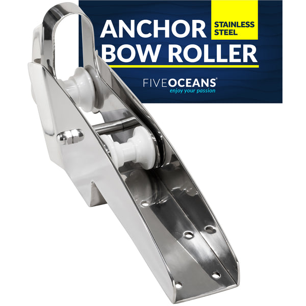 Anchor Roller 316 Stainless Steel Self Launching with Hard Rubber Bow Roller