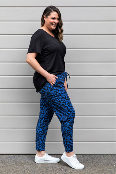 Zoe Animal Print Knit Pants -